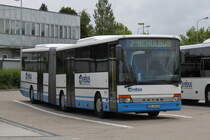 Setra Gelenkbus stand als Schulbus abgestellt in H�he Rostock Hbf/S�d.12.07.2014