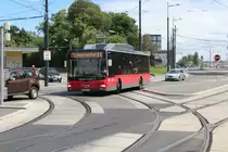 Wien Wiener Linien Buslinie 69A (MAN/Gräf&Stift 8690) Arsenalstrasse am 9. Juli 2014.