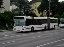 Mercedes-Benz O 405 N (Niederflur-Stadtversion) als SEV für die S8 Richtung S-Bahnhof Wuppertal-Vohwinkel an der Haltestelle Wuppertal-Elberfeld Historische Stadthalle.(12.7.2014)
