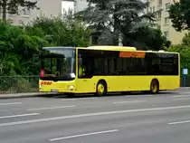 MAN Niederflurbus 3. Generation (Lion's City) als SEV für die S7 Richtung Remscheid Hauptbahnhof an der Haltestelle Wuppertal-Elberfeld Historische Stadthalle.(12.7.2014)
