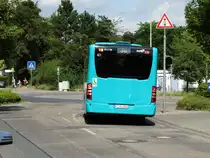 VGF Mercedes Benz Citaro C2 G Wagen 421 von hinten am 16.07.14 in Bad Vilbel