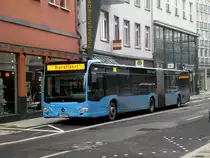 Mercedes-Benz O 530 III (Citaro 2. Generation) auf Dienstfahrt an der Haltestelle Wuppertal-Elberfeld Wall/Museum.(26.2.2013)
