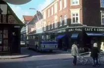 Helsingør am 17. Oktober 1973; Helsingør Bussen Linie 5 (Volvo/VBK - BK 94.191) Bjergegade / Kampergade.