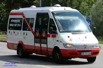 Mercedes-Benz Sprinter 413 CDI, Wagennummer 130, der Uckermärkischen Verkehrsgesellschaft mbH, 2014 beim PCK in Schwedt/Oder.