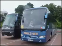VDL Bova Futura Spitzm�ller aus Deutschland und Mercedes Tourismo S�llner aus Deutschland im Stadthafen Sassnitz am 29.06.2013