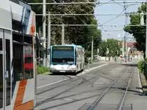 RNV Mercedes Benz Citaro C1 G am 25.07.14 in Heidelberg Bismarckplatz