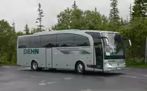Travego Blutech 3 von Mercedes. Gesehen am 26.06.2014 an der E6 Nordland /Nord-Trondelag Norwegen.
