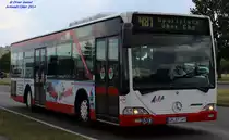 Mercedes-Benz O530 I Citaro, Wagennummer 349, der Uckermärkischen Verkehrsgesellschaft mbH, 2014 in Schwedt/Oder.