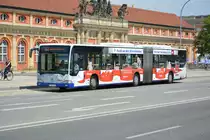 P-AV 148 aus Potsdam fährt am 05.07.2014 auf der Linie 631 zum Bahnhof Werder.
