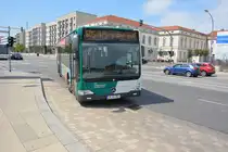 P-AV 983 kommt am 05.07.2014 Umleitungsbedingt aus der Schloßstraße.