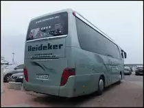Setra 411 HD von Heideker aus Deutschland im Stadthafen Sassnitz am 05.07.2013