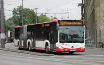Ein MB Citaro C2 G - Wagen 5697 der SWK am 25.07.14 am Hauptbahnhof