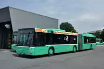 MAN Bus 752 auf dem Hof der Garage Rankstrasse. Die Aufnahme stammt vom 04.07.2014.