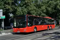 MAN Lions City von Südbadenbus auf der Linie 38 an der Haltestelle Felix Platter Spital. Die Aufnahme stammt vom