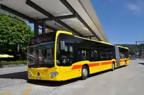 Mercedes Citaro mit der Betriebsnummer 16 am Bahnhof Sissach. Die Aufnahme stammt vom 18.07.2014.