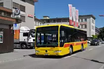 Mercedes Citaro mit der Betriebsnummer 14 am Bahnhof Sissach. Die Aufnahme stammt vom 18.07.2014.