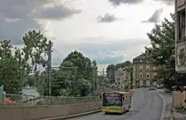 05.08.2014 Ein Solaris der Stadtwerke Schweinfurt am Rusterberg auf dem Weg zum Hafen Ost.