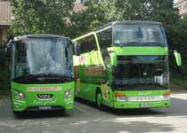 Setra 431 DT et VDL Futura Mein Fernubus.de, Zurich 09.08.2014