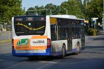 Am 13.07.2014 fährt P-AV 305 (MB O530 K) auf der Linie 631. Aufgenommen am Hauptbahnhof in Potsdam.