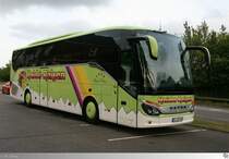 Setra S 515 HD  Haida Reisen . Aufgenommen am 5. August 2014 in Farnham / England.