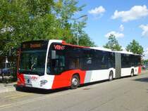 Mercedes Citaro III G  Verkehrsbetriebe Nagoldtal , Schienenersatzverkehr Karlsruhe HBf/ZOB 21.08.2014