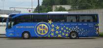 Mercedes Benz Tourismo, Stiffler, bus officiel HC Davos, Zurich Airport août 2014
