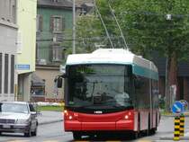 VB Biel - Hess-Swisstrolleybus BGT-N2C Nr.54 unterwegs auf der Linie 4 am 24.05.2008