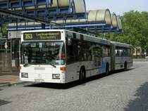 MB Gelenkbus 0405GN ,Wagen 9663,Linie 353 von Bochum Hbf. nach Castrop Rauxel,mit dem Werbeslogan  Hattingen hat&acute;s  (29.05.2008)