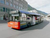 Stadtbus Chur - Solaris Gelenkbus GR 155853 bei den Haltestellen vor dem Bahnhof von Chur am 25.05.2008