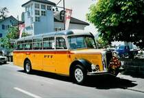 L�tscher, Neuheim ZG 19'049 FBW/Lauber (ex Ev�quoz, Erde) am 10. Mai 2008 Sarnen, Oldtimer in Obwalden