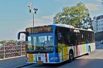 . GU 7224 Mercedes Benz Citaro, in der Stadt Luxemburg unterwegs.  23.09.2014