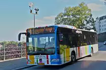 . GU 7224 Mercedes Benz Citaro, in der Stadt Luxemburg unterwegs.  23.09.2014