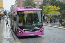 DSB 509 steht am Stadtschloss Örebro und wartet auf die weiterfahrt. Es geht nun los. Aufgenommen am 08.09.2014. 