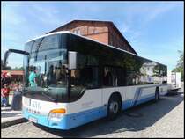 Setra 415 NF mit Hnger der Kraftverkehrsgesellschaft mbH Ribnitz-Damgarten in Ribnitz-Damgarten am 22.07.2013