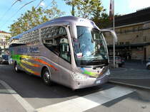 Scania Irizar unterwegs in der Stadt Lausanne am 22.09.2014
