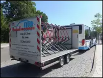 Setra 415 NF mit H�nger der Kraftverkehrsgesellschaft mbH Ribnitz-Damgarten in Ribnitz-Damgarten am 22.07.2013