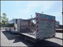 Setra 415 NF mit H�nger der Kraftverkehrsgesellschaft mbH Ribnitz-Damgarten in Ribnitz-Damgarten am 22.07.2013