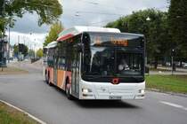XWJ 008 auf der Überlandlinie 430 nach Torshag. Aufgenommen am 09.09.2014 Norrköping.