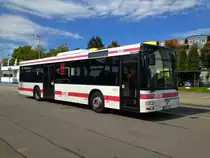 MAN Lions City von Saar-Pfalz-Bus (SB-RV 481). Baujahr 2001, aufgenommen am 17.09.2014 auf dem Betriebshof der WNS in Kaiserslautern.