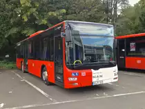 MAN Lions City Ü (SB-RV 509) von Saar-Pfalz-Bus. Baujahr 2010, aufgenommen am 18.09.2014 auf dem Betriebshof der WNS in Kaiserslautern.