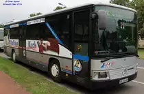 Mercedes-Benz O550 Integro, Wagennummer 404, der Uckermärkischen Verkehrsgesellschaft mbH, 2014 in Schwedt/Oder.