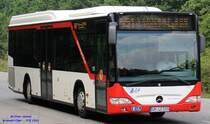 Mercedes-Benz O530 Citaro LE-Ü, Wagennummer 515, der Uckermärkischen Verkehrsgesellschaft mbH, 2014 beim PCK in Schwedt/Oder.