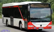 Mercedes-Benz O530 Citaro LE-Ü, Wagennummer 515, der Uckermärkischen Verkehrsgesellschaft mbH, 2014 beim PCK in Schwedt/Oder.