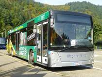 MAZ 203  Wagner  unterwegs für BRN, Bushersteller aus Weißrussland, Neckargemünd 28.09.2014