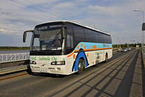 Volvo Carrus star 502 Verkehrsbus der Gebrüder Salmela AG von Oulu nach Haaparanda ist unterwegs bei Kemi/Lappland