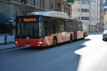 BKM 589 auf der Linie 2 zum Busbahnhof. Aufgenommen am 11.09.2014 Innenstadt Linköping.