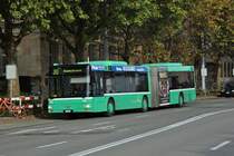 MAN Bus 751 auf der Linie 30 fährt nach einem Einsatz zurück in die Garage Rankstrasse. Die Aufnahme stammt vom 19.09.2014.