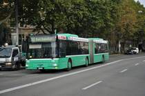 MAN Bus 775 auf der Linie 30 fährt nach einem Einsatz zurück in die Garage Rankstrasse. Die Aufnahme stammt vom 19.09.2014.