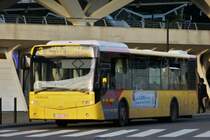 .  VDL Citea von TEC erreicht den Bahnhof von Lüttich.  18.10.2014