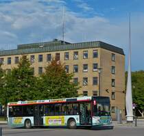 . Beim verlassen des ZOB wurde dieser MAN Lion's City von mir aufgenommen, er bedient die Linie 502 zur Seeschleuse.  07.10.2014